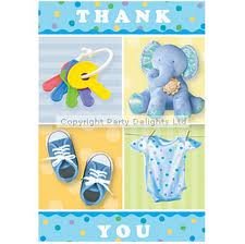 Teeny Tint Boy Thank You Cards