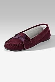 Freshfeet Leather Suede Moccasins with Silver Technology