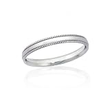 Karat Platinum Milgrain 2.5mm Band