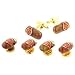Jewelry : Yellow gold plated and enamel Cuban Cigar cufflinks and shirt studs formal set with presentation box. Made in the U.S.A