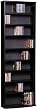 Double Wide Media Tower in Black Finish By Ameriwood Furniture