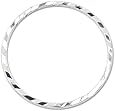 Beadalon Quick Links Round 30mm Diamond Cut Silver, Plated, 10-Piece