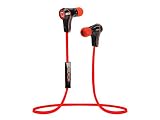 Cellet Plus Wireless Racer Bluetooth V3.0 Earphones for Sports - Retail Packaging - Red