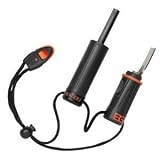 New Gerber Bear Grylls Survival Series Fire Starter Emergency Whistle Integrated Lanyard Cord