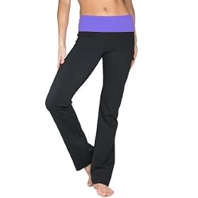 Boot-cut Foldover Waistband Pants