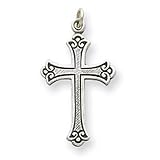 Sterling Silver Antiqued Cross Pendant