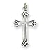 Sterling Silver Antiqued Cross Pendant
