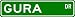 GURA Street Sign ~ Personalized Family Lastname Novelty Sign ~ Gameroom, Basement, Garage Sign ** Aluminum 4 x 18