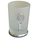 Pewter Tennis Racquet Votive Candle Holder - B0009PDCV0