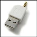 adaptare USB-Adapter Verbinder Dock für Apple iPod Shuffle Weiß