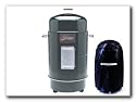 Brinkmann 852-7080-V Gourmet Charcoal Smoker and Grill with Vinyl Cover, Black