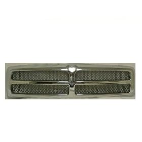 Chrome Grille Grill 94-02 Dodge Ram Pickup Truck 94 95 96 97 98 99 00 01 02 1994 1995 1996 1997 1998 1999 2000 2001 2002 Chromed