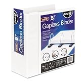 Idea Stream / Gapless View Binder, 5 Capacity, 11x8-1/2, White / Mfg Part # SNS01705