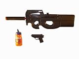 Well D90-h Airsoft Automatic Rifle (VALUE PACK: includes, 1 D90H, 1 EG709 spring pistol and 1 BB2000 count bottle)