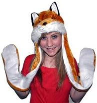 FOX ANIMAL HAT WITH LONG PAWS