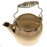 Polished Brass Wood Stove Kettle