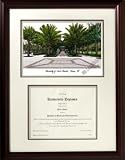 University of South Florida Scholar Framed Lithograph with Diploma