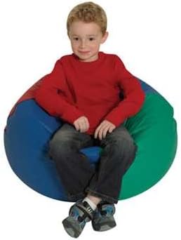 Round Bean Bag 26In Rainbow By Childrens Factory