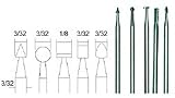 Proxxon 28710 Set of 5 Tungsten Vanadium Milling Bits