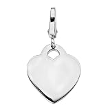 XPY Sterling Silver Heart Tag Charm