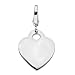 XPY Sterling Silver Heart Tag Charm
