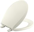 KOHLER K-4689-96 Cachet with Quick-Release Hinges Round-front Toilet Seat, Biscuit