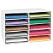 Pacon 001316 - Classroom Construction Paper Storage, 10 Slots, 26 7/8 x 16 7/8 x 18 1/2