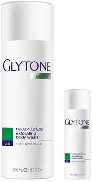 Glytone Exfoliating Body Wash 6.7oz with Free Travel Size