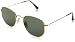 Ray-Ban METAL MAN SUNGLASS - GOLD Frame GREEN Lenses 48mm Non-Polarized