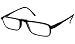 Able Vision Half Readers (Men) Reading Glasses - Carbon Reader II Black