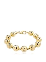 Etrusca Pulsera Hammered Bead Dorado