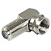Coaxial Type F Female to Male Right Angle Adapter