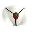 California Exotics / Swedish Erotica Crotchless Juicy Strawberry G-String Lingerie