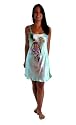 Silk Short Nightgown Chemise for Women - Calla Lilies - Hand Painted 100% Silk Chemise, Short Nightgown; An Elegant Valentine's Day Gift
