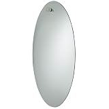 :USE Nuovo Large Oval Mirror, Satin Nickel by 