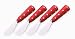 Set of 4 Red Polka Dot Spreaders 44 077