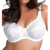 8410 Gg36 White Elomi Jasmine Banded Underwire