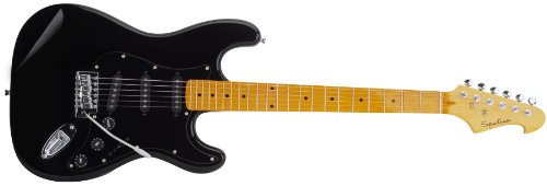 Spectrum AIL 91BB Custom Pro Series ST Style Electric Guitar - Ultra Black