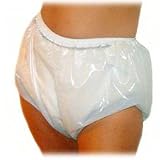 LeakmasterDeluxeHeavyDutyAdultPullonPlasticPants,Mediumfits32-36in