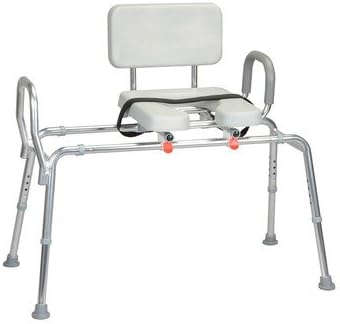 Transfer Bench with Padded Cut-Out and Handle Size: X-Long