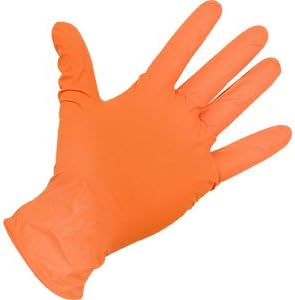 Atlantic Safety Products Lightning Gloves (Orange, Medium) - Box of 100