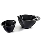 Precidio 3-Piece Mixing Bowl Set, Pearlized Black