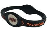Oklahoma State Cowboys Bracelet Wristband BLACK & ORANGE (Large, 8") Power - Energy - Strength - Balance