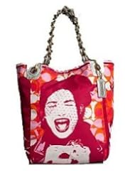 Coach Limited Edition Parker Nylon Laughing Girl Bucket Bag Purse Tote 13405 by COACH