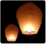 Eco Chinese Sky Lanterns - No Metal Wire - White