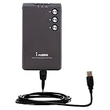 Classic Straight USB Cable for the Cowon iAuidio M3L with Power Hot Sync and Charge capabilities - Gomadic Brand w/ TipExchange Technology