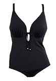 Jessica London Plus Size Swimsuit - keyhole underwire one piece