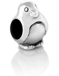 Chuvora Sterling Silver Penguin Bead Charm Fits Pandora Bracelet