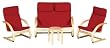 Guidecraft Kiddie Red Couch