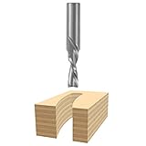 Bosch 85905M Solid Carbide 3/8-Inch x 1-1/4-Inch Down Spiral Double Flute 1/2-Inch Shank Router Bit 